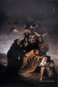 portrait of mariano goya Tableau Peinture - Incantation Francisco de Goya